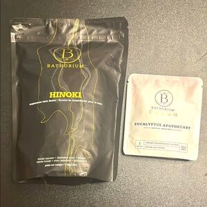 Bathorium Hinoki Bath Soak and Eucalyptus Apothecary Crush